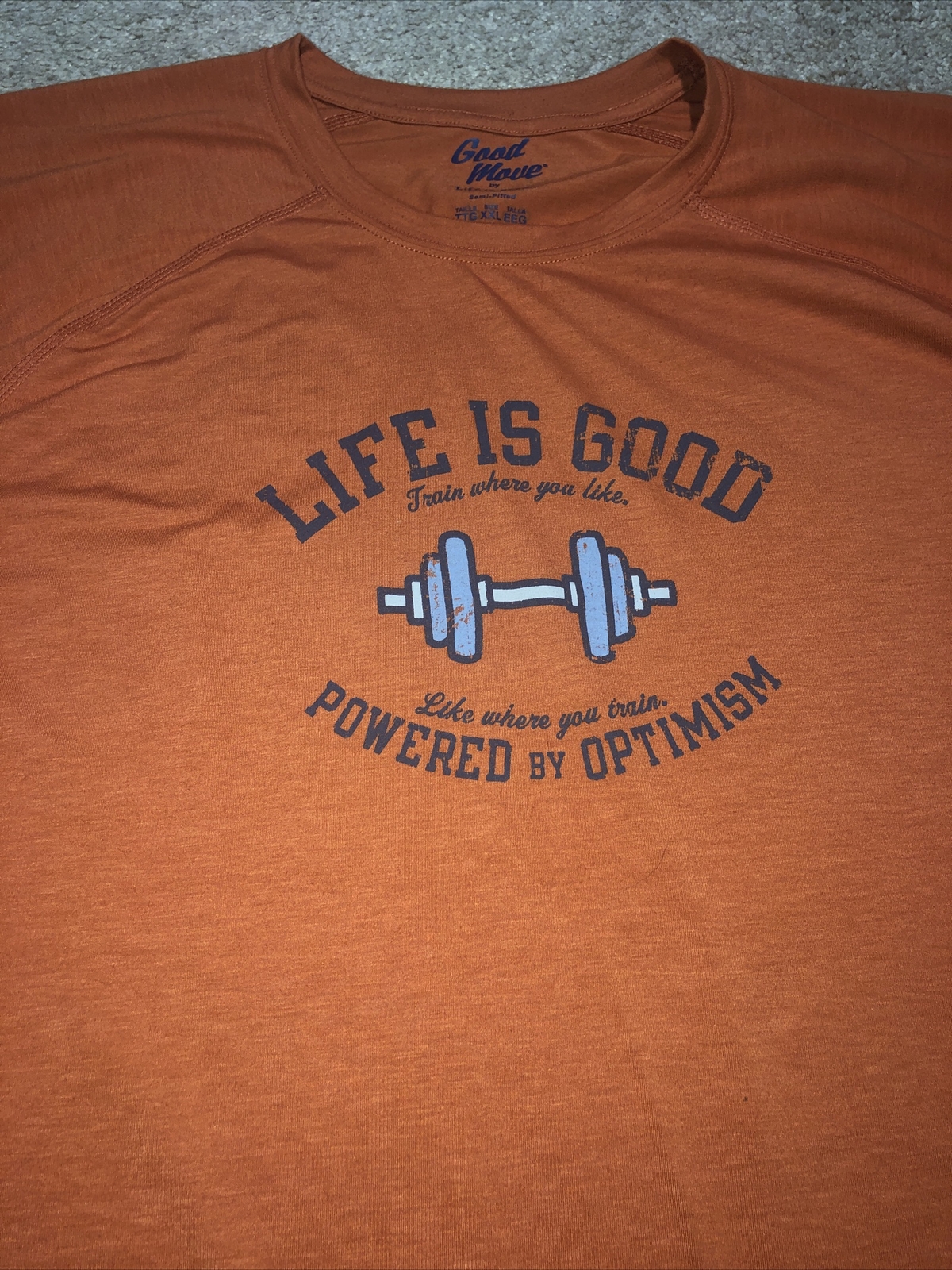 Good Move by Life is Good Men's XXL Powered by Optimism Semi Fitted T-shirt gallery
