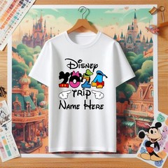 Personalised Disney 2024 T Shirt,Disney trip tshirt, Your name t shirt, Gift tee