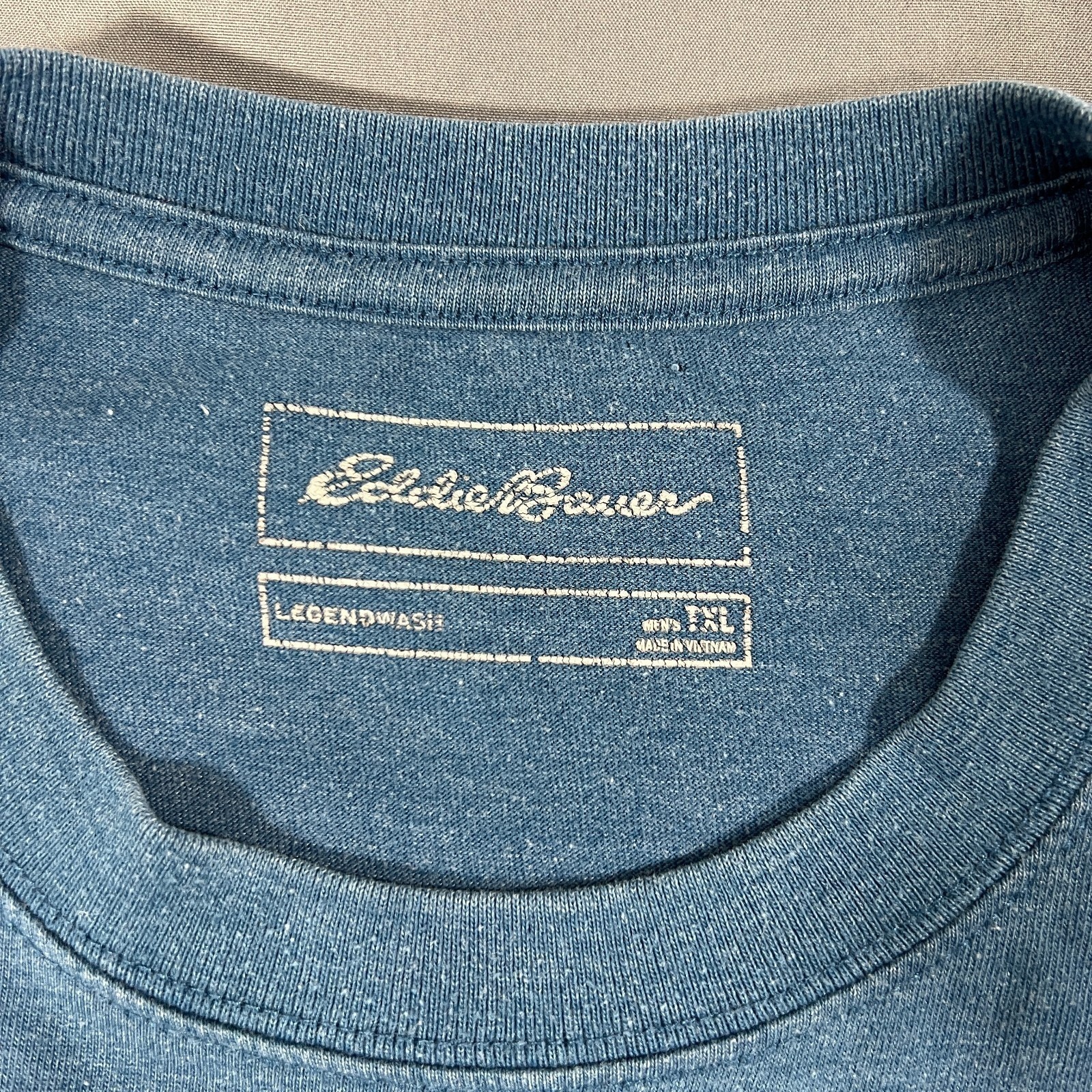 Eddie Bauer Legend Wash Shirt Mens XL Tall Blue Cotton Crew Neck Streetwear gallery