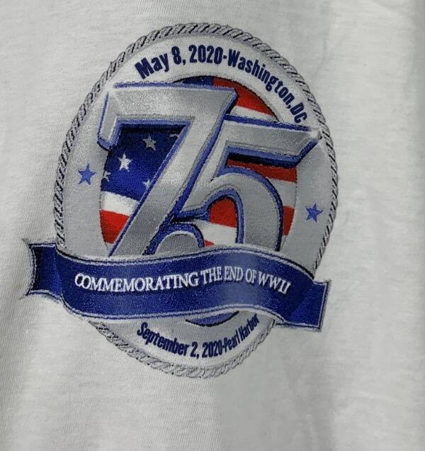 Crazy Shirts White WW2 75th Commemoration Mens Comfy T-Shirt New NWT gallery