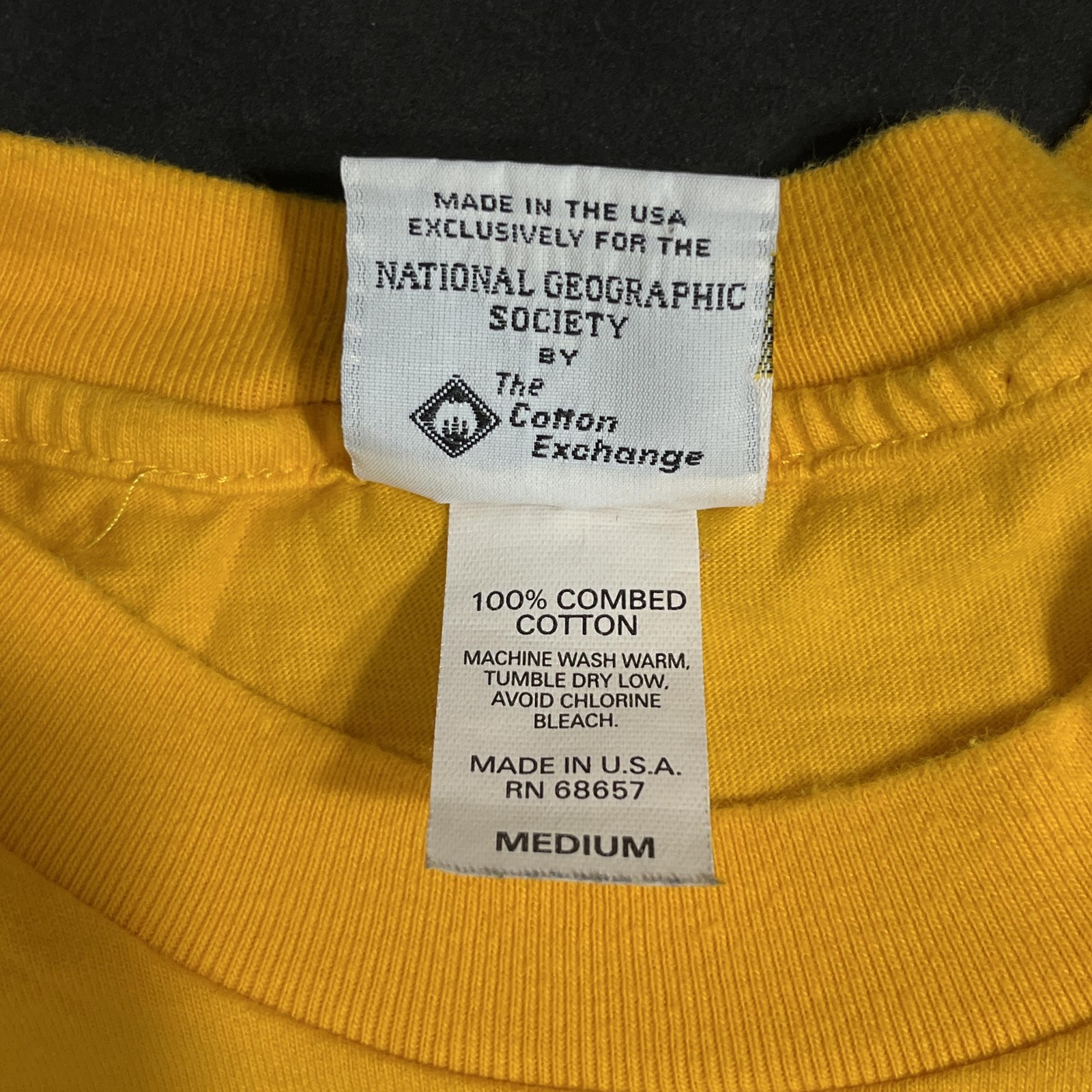 National Geographic Society Shirt Mens Designer Vintage Made USA Embroidered Tee gallery