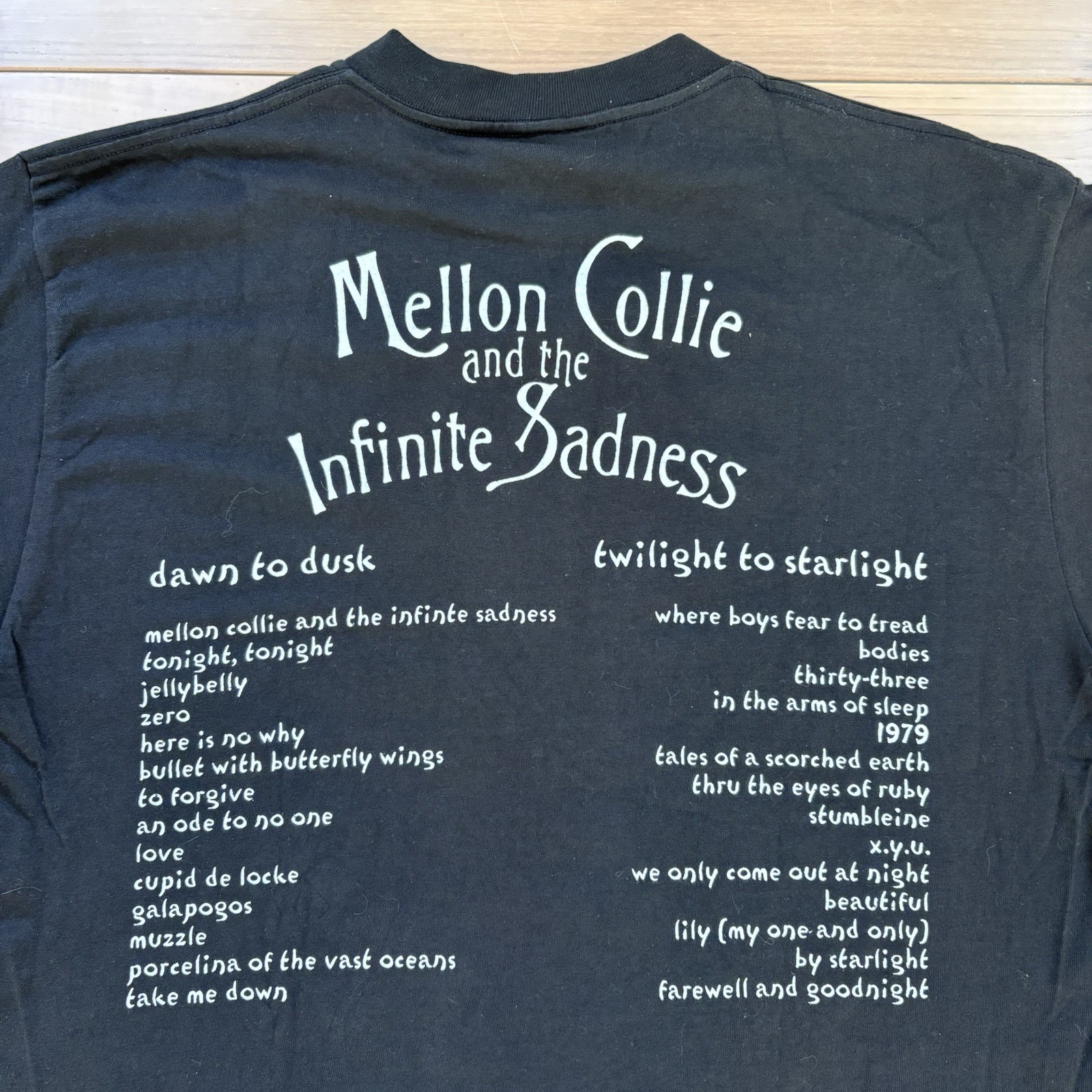 Vintage Smashing Pumpkins Mellon Collie Heart Logo Shirt Size XL Black 90s gallery