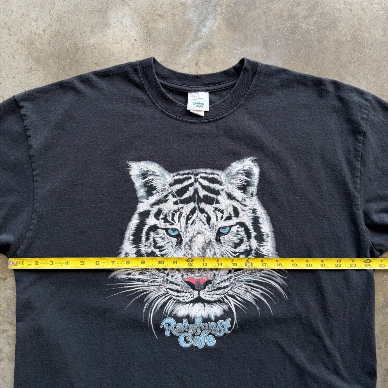 Rainforest Cafe White Tiger Graphic T-Shirt Mens 2XL Black Souvenir Tee gallery