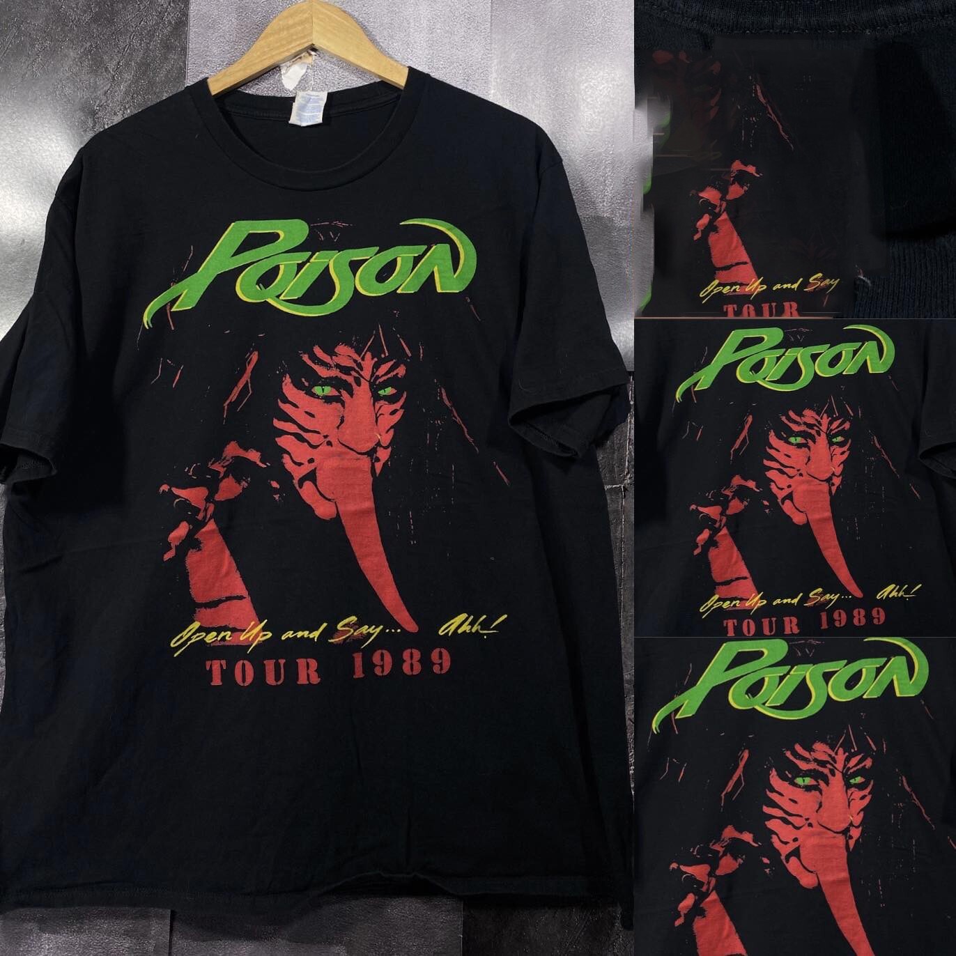 Poison Open Up and Say Yeah Tour T-Shirt black tee Unisex vtg NH15772 gallery