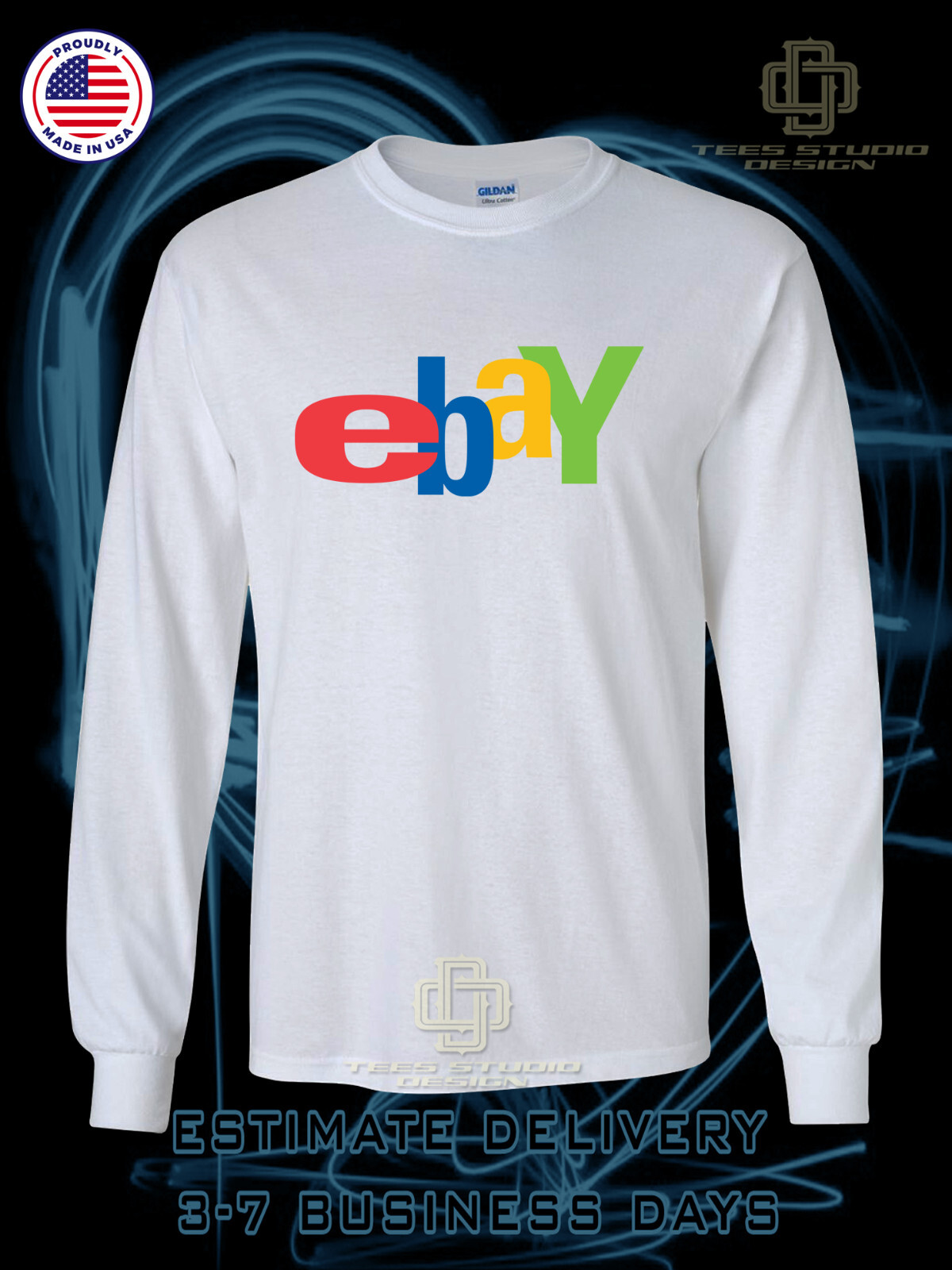 New Tee eBay Store New Logo Men's T-Shirt American Long Sleeve Dotees T-Shirt gallery