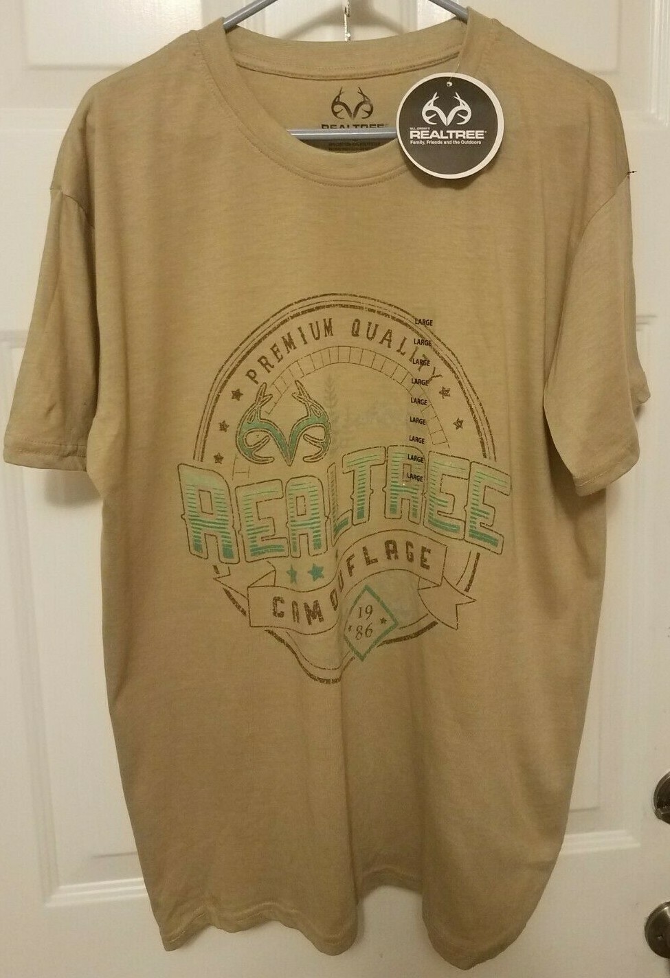 RealTree Premium Quality Camouflage Since 1986 T Shirt Mens Size Large SS NWT gallery
