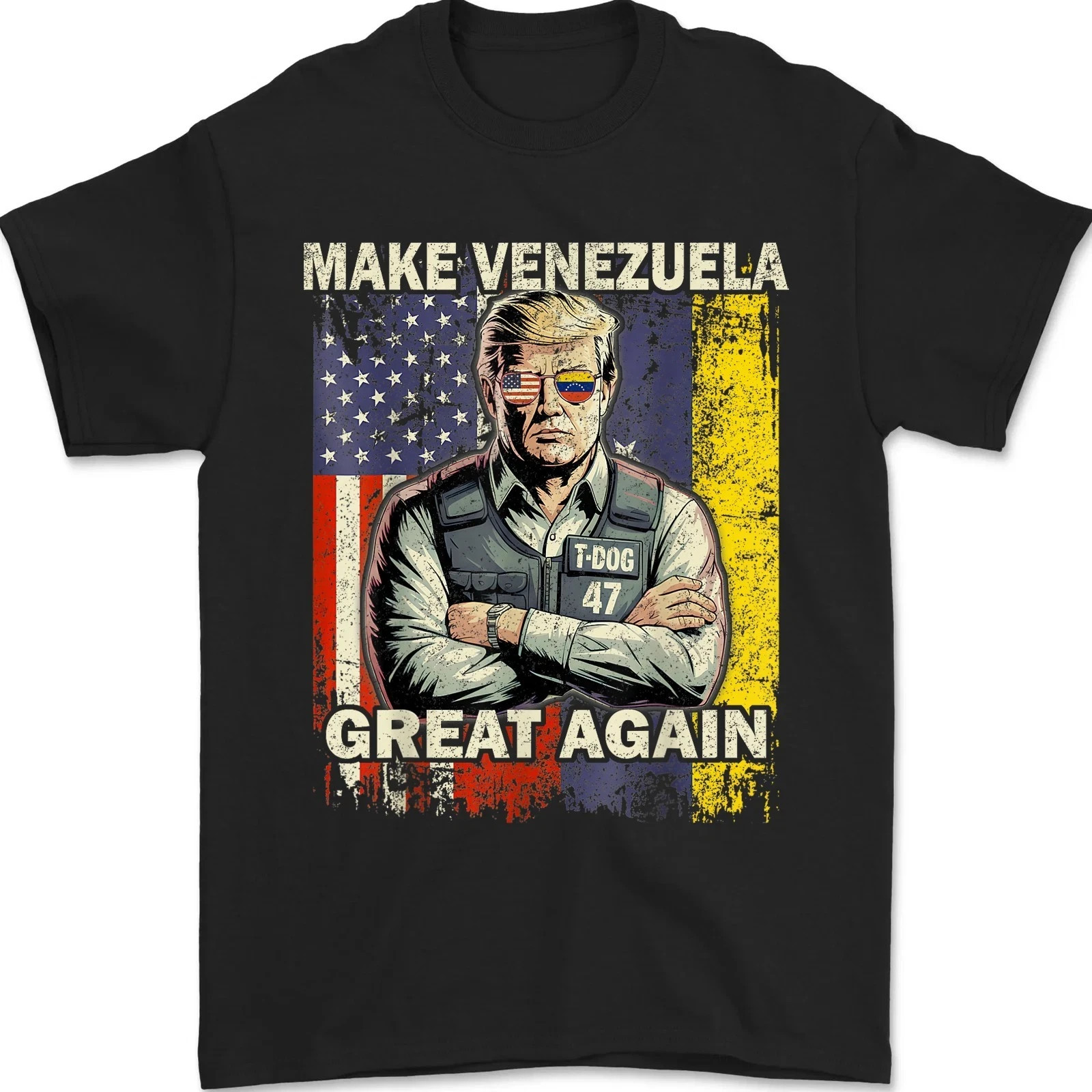Retro Funny Make Venezuela Great Again Venezuelan Pride Unisex T-Shirt Reprint