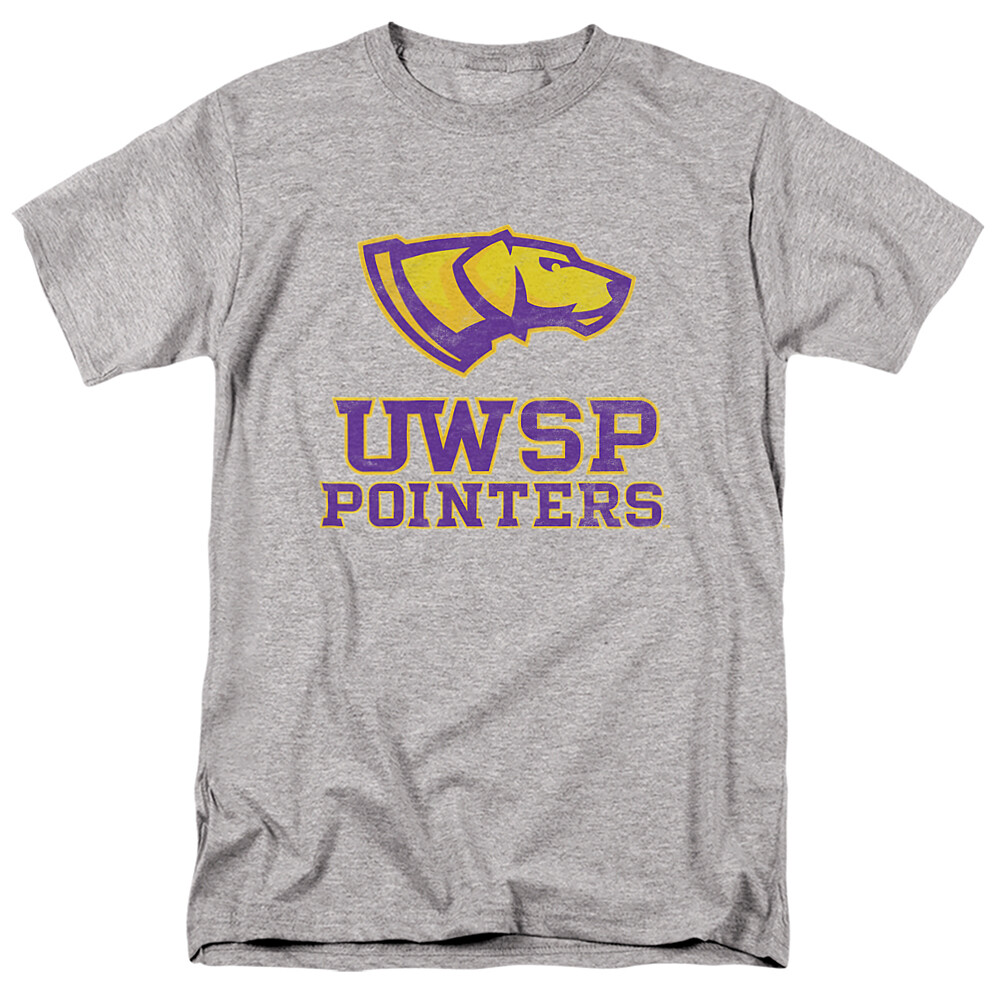 UW–Stevens Point Adult T-Shirt Pointers Logo, Athletic Heather, S-5XL gallery