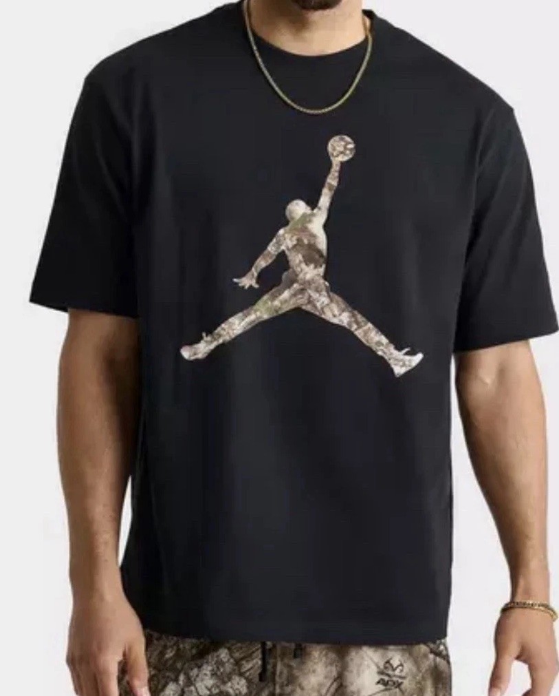 Jordan Brooklyn Jumpman Realtree T-Shirt Camo Medium New
