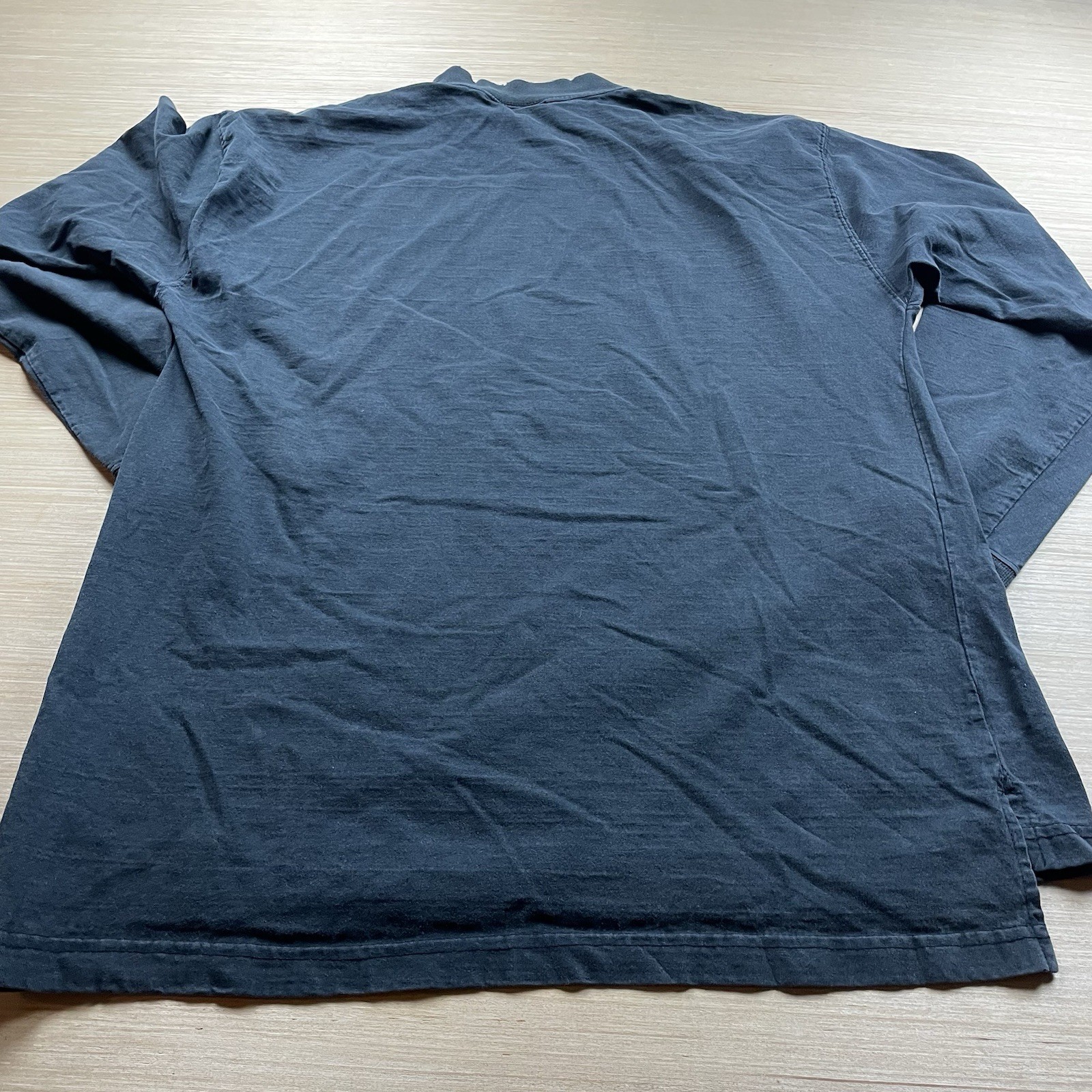 vtg 90s Faded Black Mock Neck Distressed Field Gear L Basic T Shirt Essential gallery
