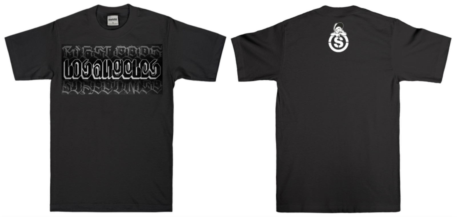 Streetwise L.A.Blocks Graphic T-Shirt Black M-L-XL-2XL-3XL-4XL-5XL gallery