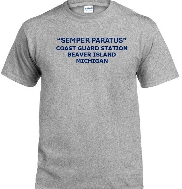SEMPER PARATUS*COAST GUARD STATION BELLE ISLE* MICHIGAN*INDIVIDUAL PT SHIRT gallery