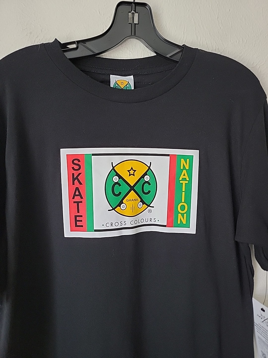 Zumiez Skate Nation T Shirt Men's Medium Black Cross Color Ghana New gallery