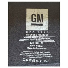General Motors official Sz Medium long sleeve T-shirt Sun Faded Neon Y2K Chevrol