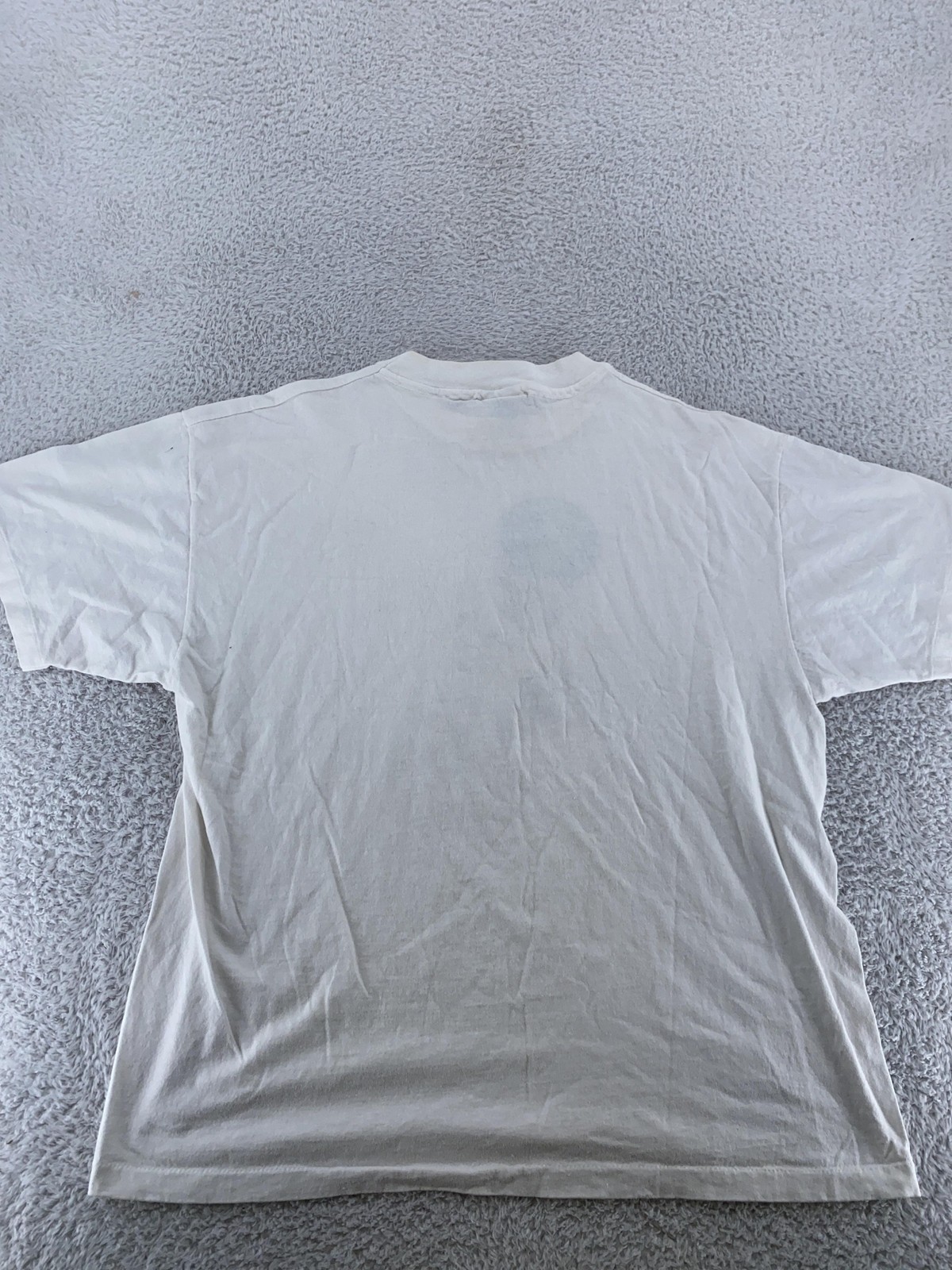 Vintage Think Globally Shirt Mens L/XLThe Thinker Earth Rodin Art Philosophy 90s gallery