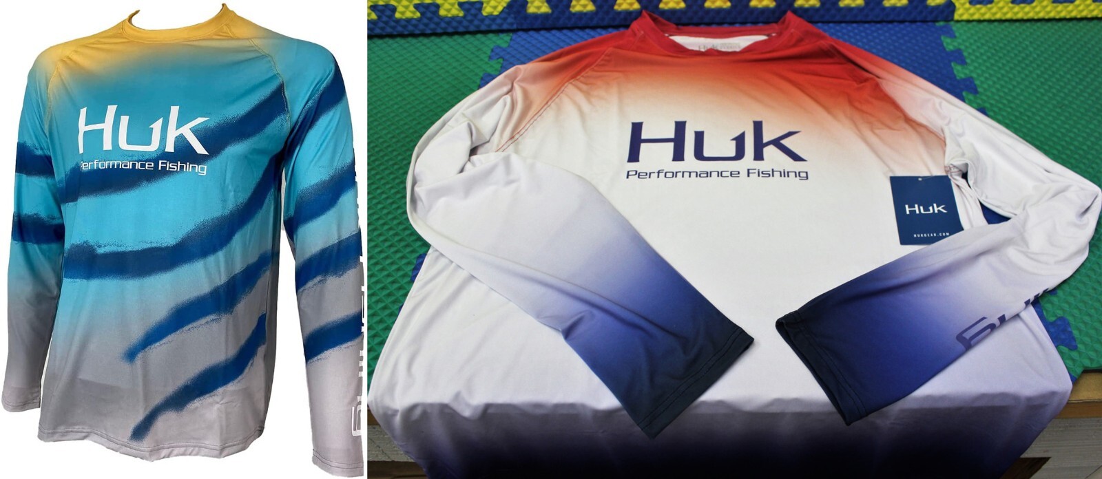 HUK Flare Fade Long Sleeve Shirt H1200342-CHOOSE YOUR SIZE AND COLOR!