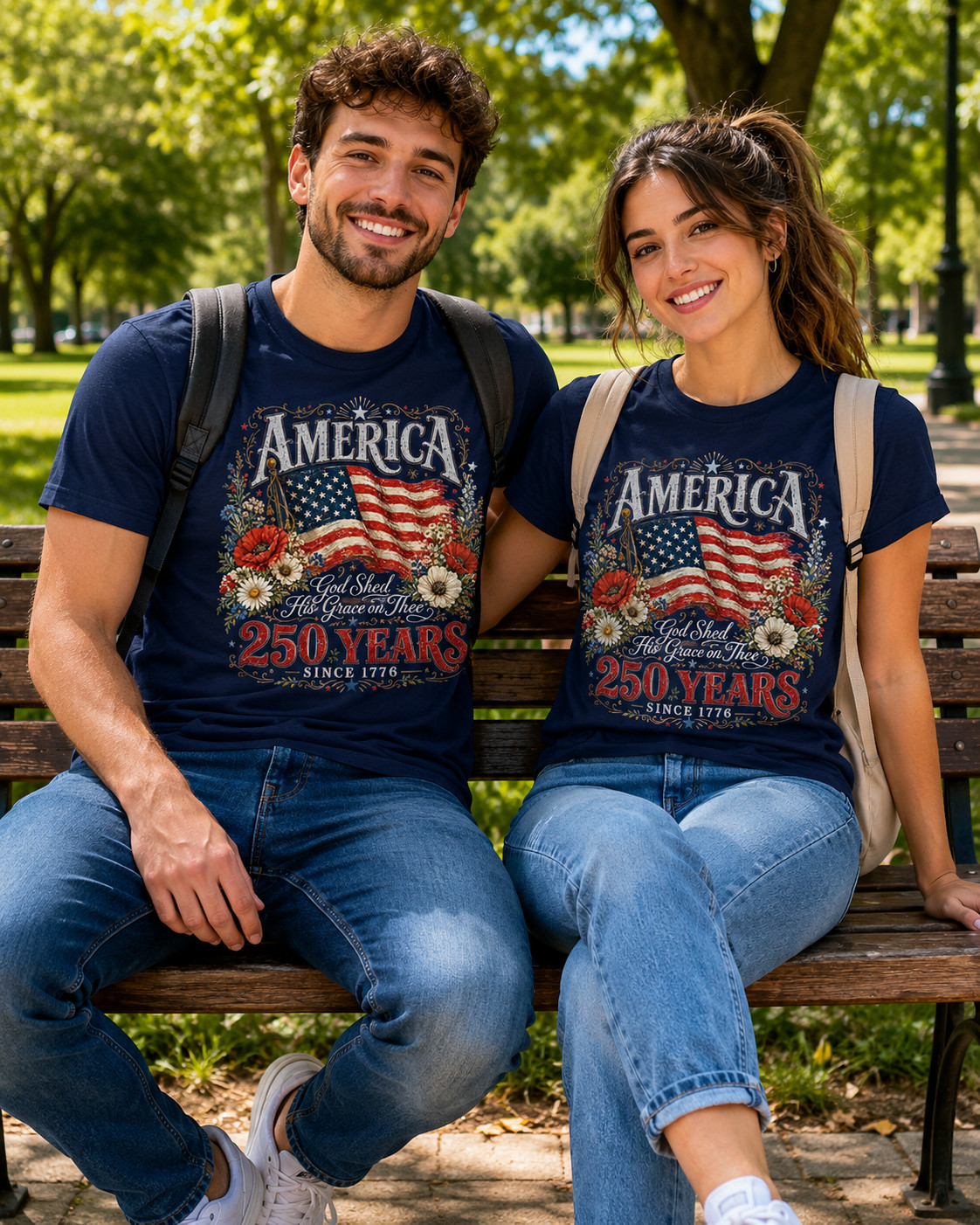 250th Anniversary Shirt God Shed His Grace on Thee Tee gallery