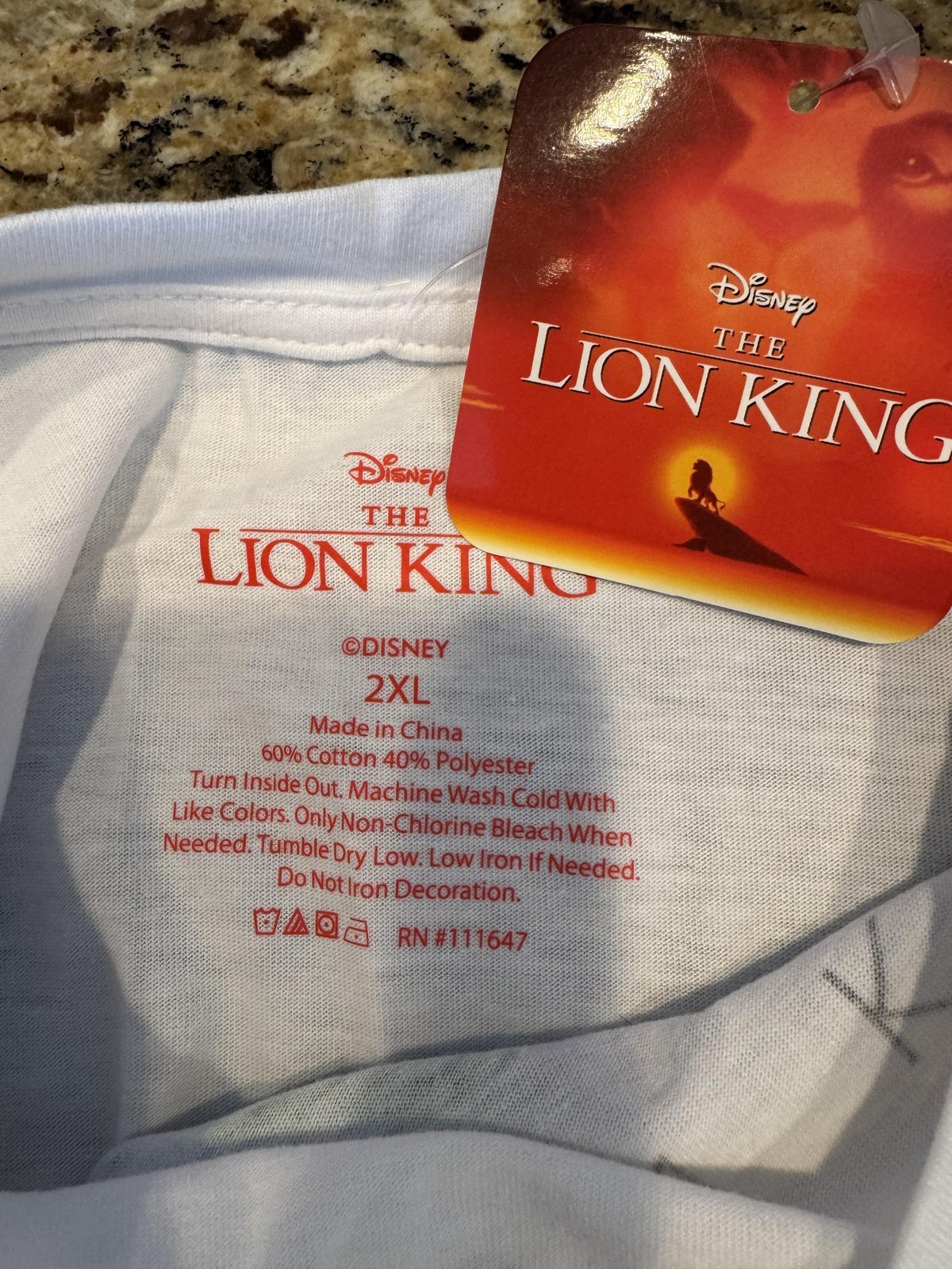 Disney The Lion King Shirt Mens 2XL White Simba Scene Collage Graphic Tee Movie gallery