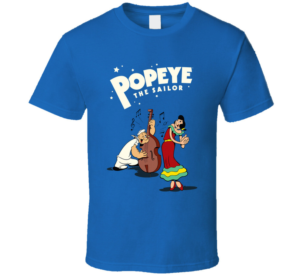 Popeye The Sailor And Olive Oyl Cartoon Characters T Shirt gallery