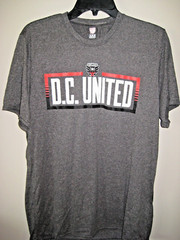 NWOT- MLS D.C. United TX3 WARM Gray Polyester T-Shirt Size Large- Ships FREE!