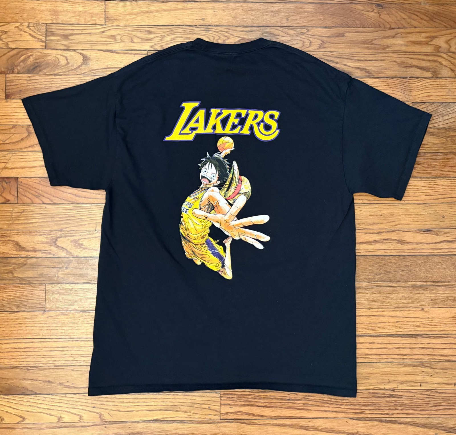 Los Angeles Lakers Limited Edition One Piece Game Night T-Shirt Luffy