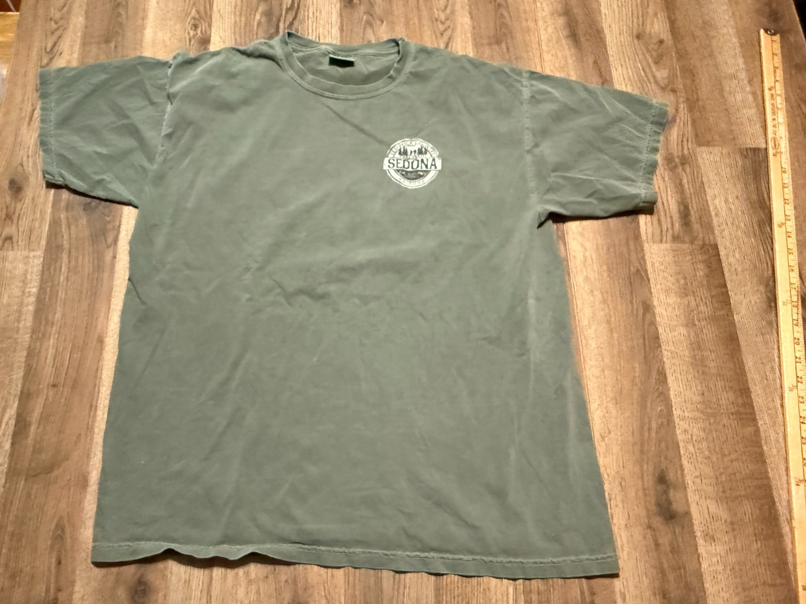 Arizona Shirt, Men’s Size XL, Green Red, Rock Country Sedona Graphic Print