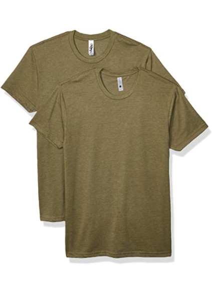 Marky G N6210 2-Pack Men's CVC Crew-Neck Short Sleeve T-Shirt Military Green XS gallery