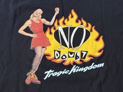 Vtg 90s No Doubt Tragic Kingdom Flame Long Sleeve T-shirt Ska Mens L CUT COLLAR