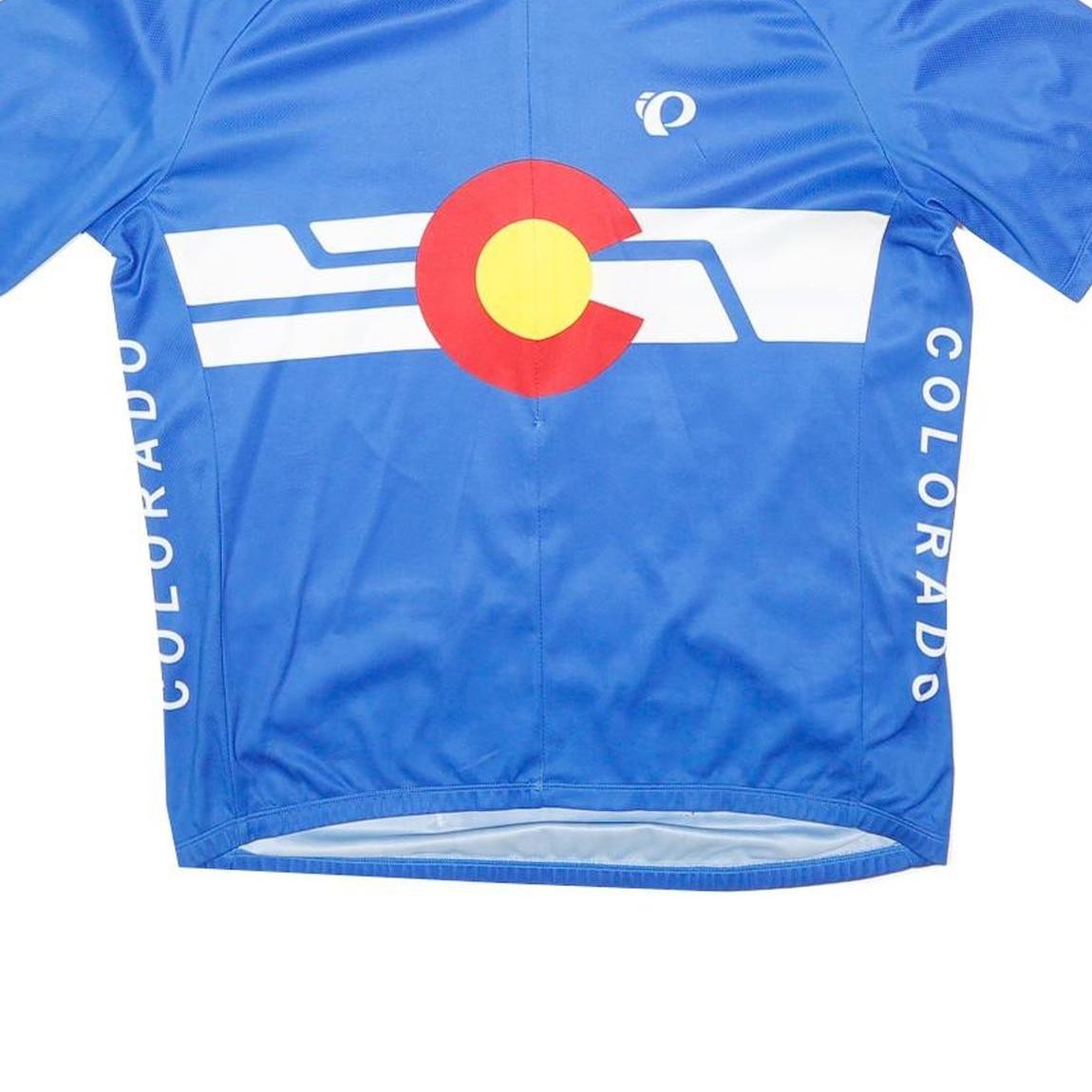 PEARL IZUMI Mens Blue Colorado Cycling Jersey XL Short Sleeve Crew Neck gallery