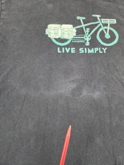 Patagonia Shirt Men Extra Large Bicycle Live Simply Cycling Bike Black Adult A52