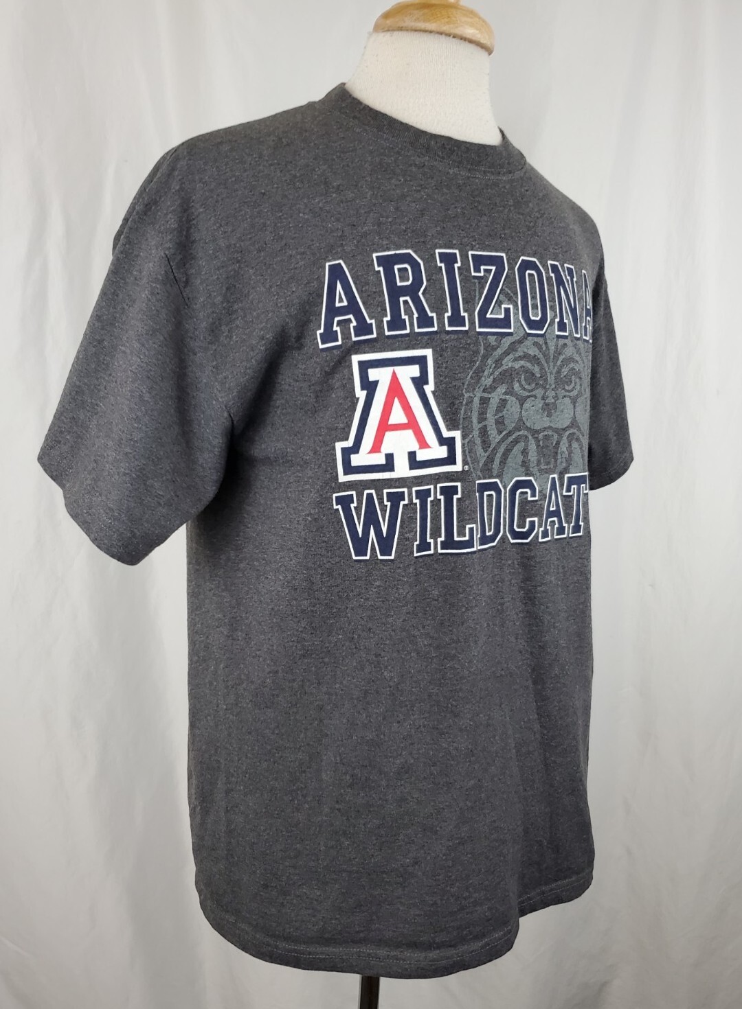 Arizona Official Wildcat Wear T-Shirt Mens Large Gray Cotton Blend NCAA, PAC 12 gallery