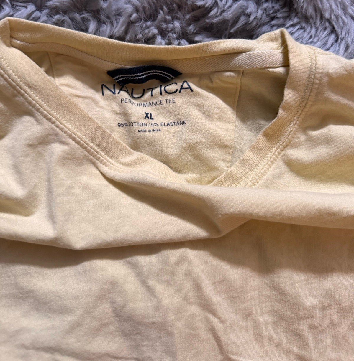 Men’s Pale Yellow Nautica T Shirt Size XL gallery