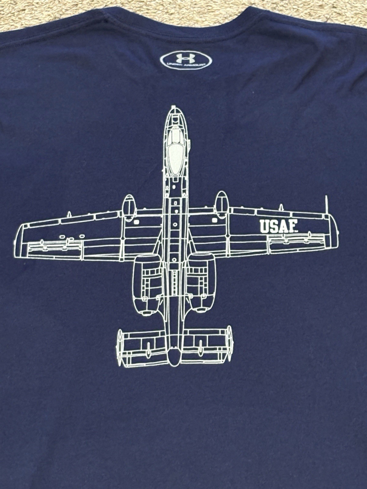 Under Armour Air Force T-Shirt A-10 Warthog USAF Blue Men’s XL gallery