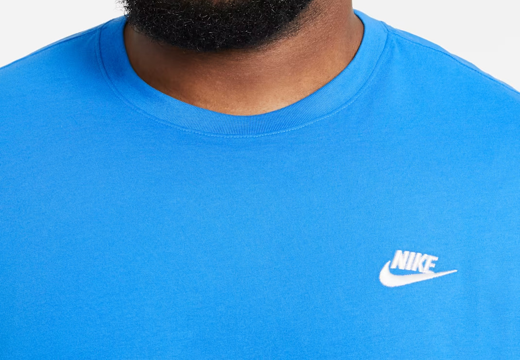 NWT Men's Big & Tall NIKE Crew Neck Sportswear Training T-Shirt Royal Blue gallery