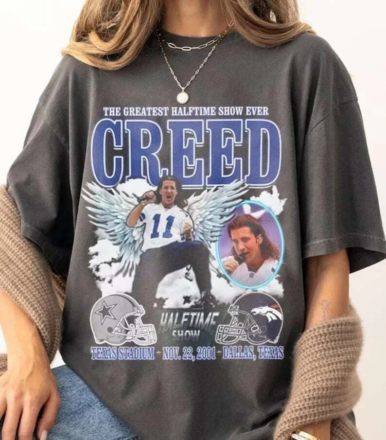 The Greatest Halftime Show Ever Creed Charcoal T Shirt Creed 2024 NH13512 gallery