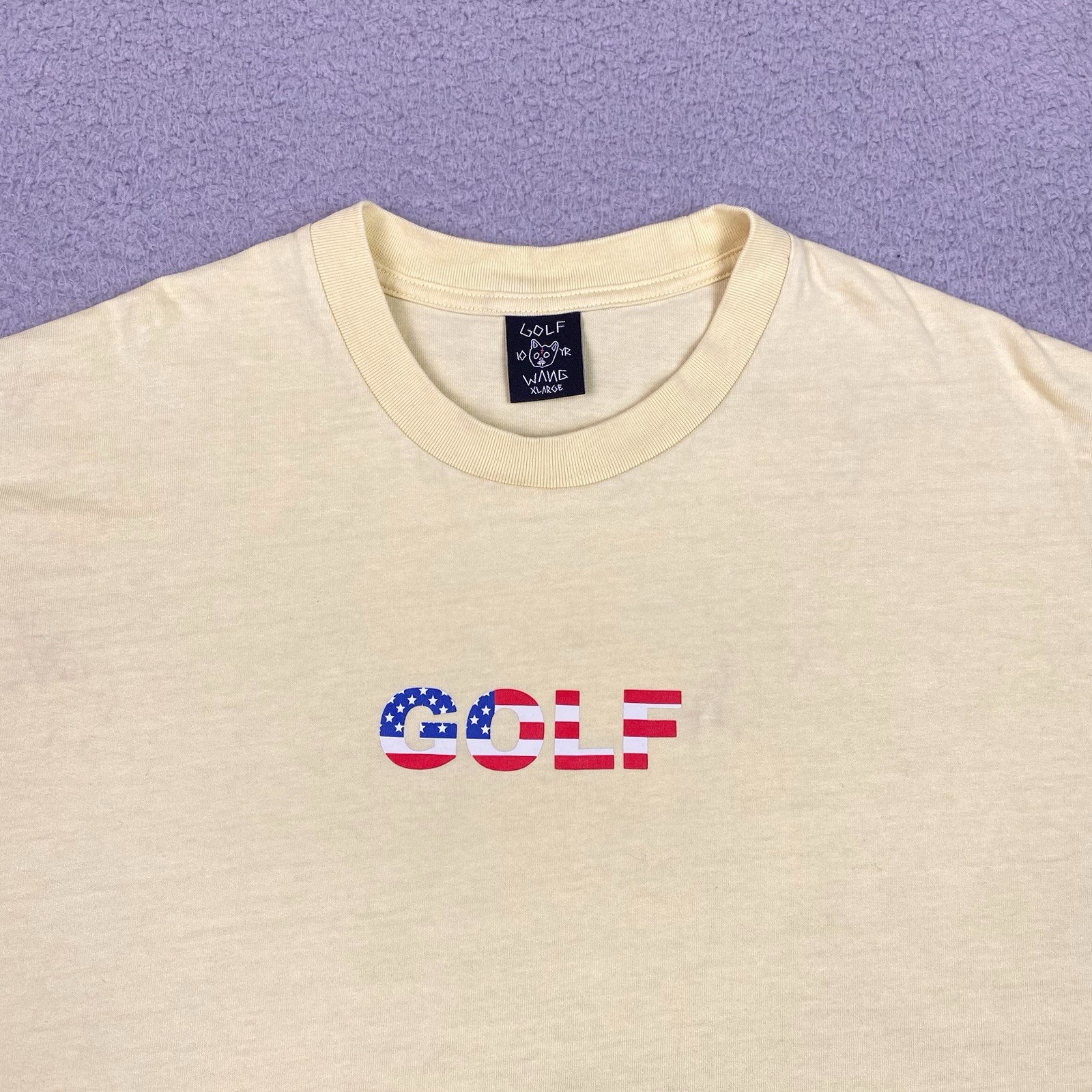 GOLF WANG T Shirt Men's Size XL Yellow Short Sleeve Crewneck Tyler The Creator * gallery