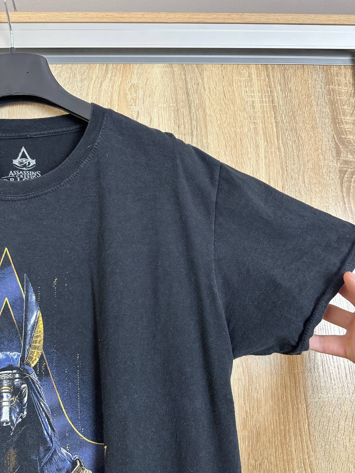 Assassins Creed Origins Game T Shirt Mens Size M Black Xbox Playstation Sega gallery