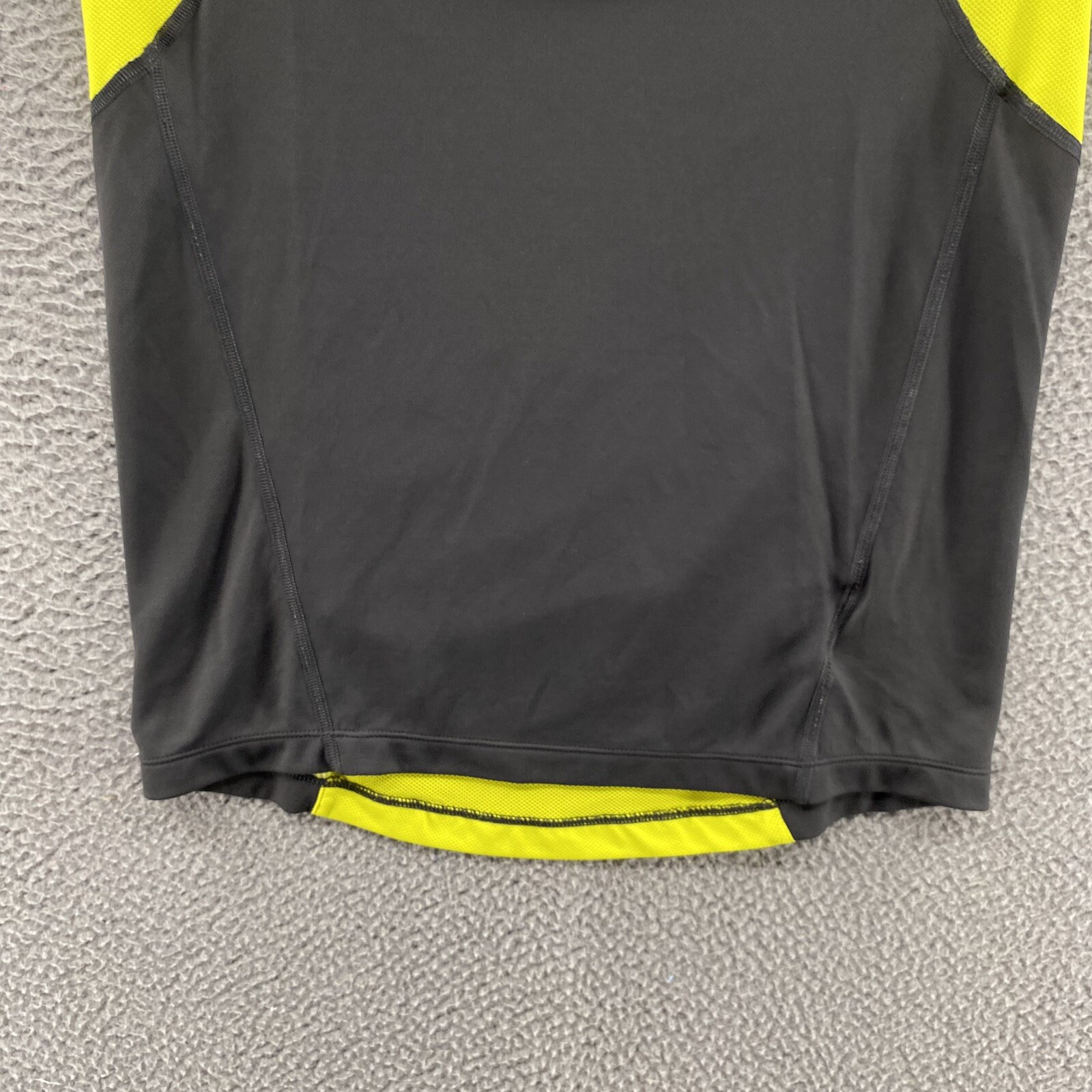 Mountain Hardwear Shirt Men Small Gray Yellow 1/4 Zip Lightweight Mesh Outdoors gallery