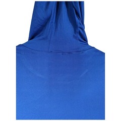 2 Long Sleeve Blue Workout Shirts with Hood Size Medium M/L Loose Solid