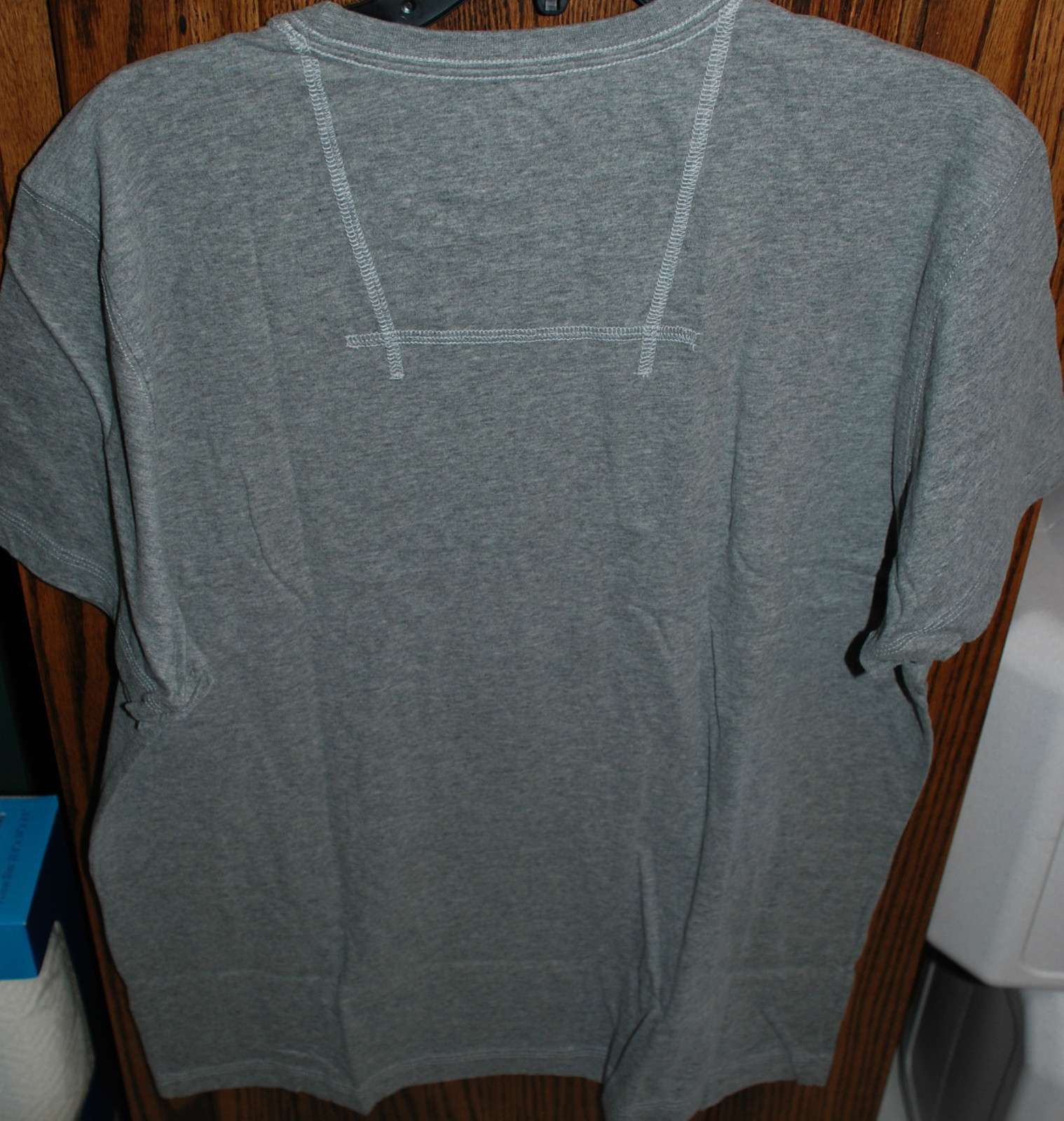 M NWT Men's Life is Good Positive State Football Gray Semi-fitted Creamy SS Tee gallery