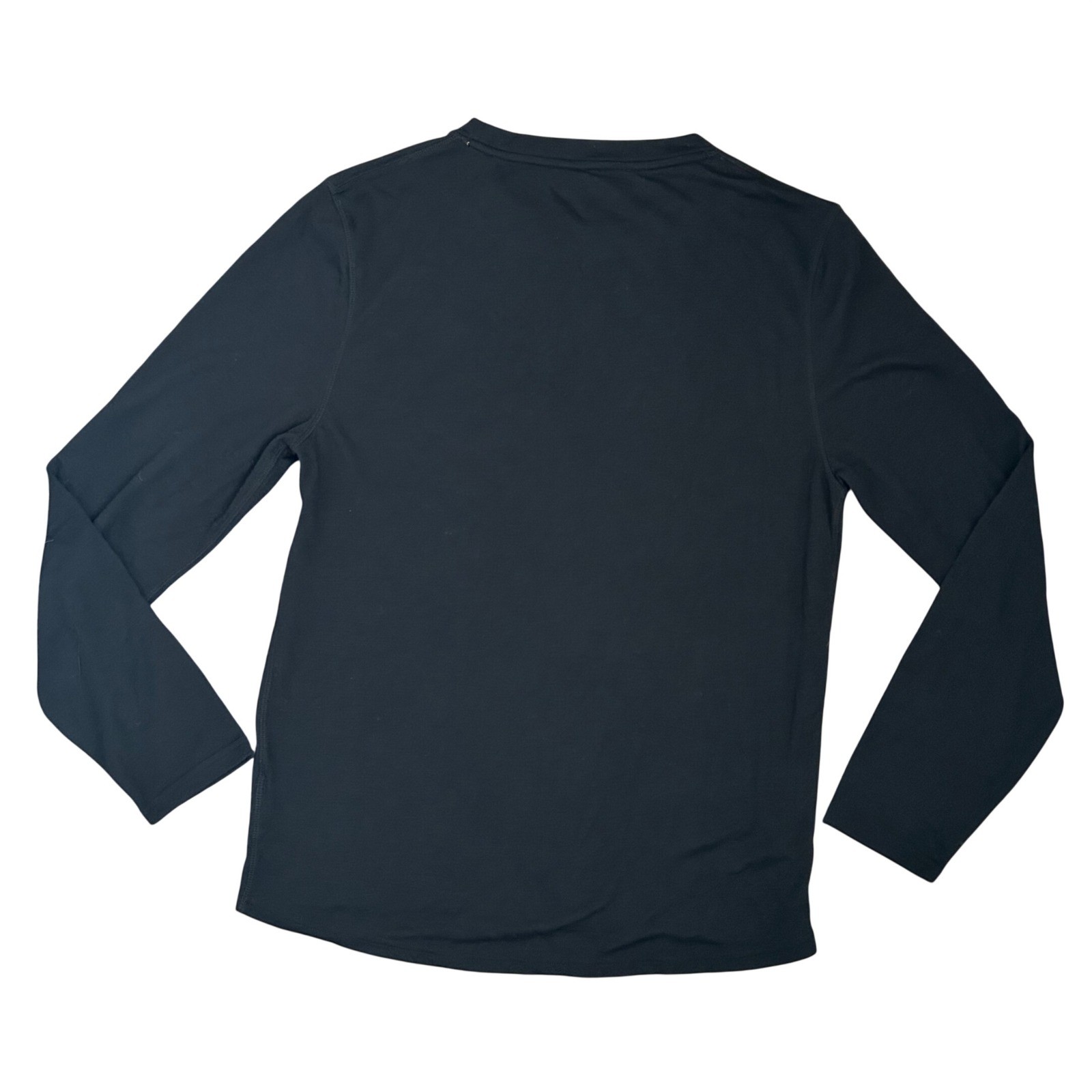 Omni-Wool Mens XXL Black Merino Wool Blend Long Sleeve Base Layer Thermal Shirt gallery