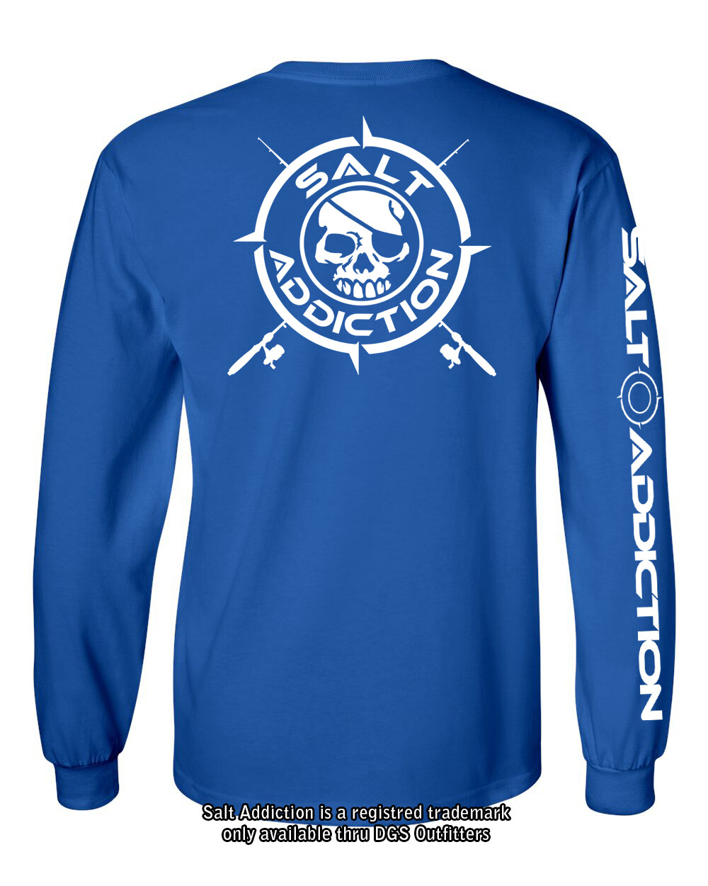 Salt Addiction t shirt long sleeve men’s saltwater fishing apparel BONES life