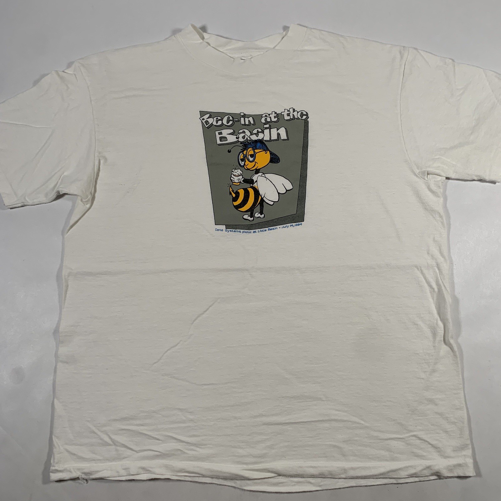 VTG 90s HP Hewlett-Packard Bee Basin T-Shirt Mens XL X-Large Computer Tech gallery