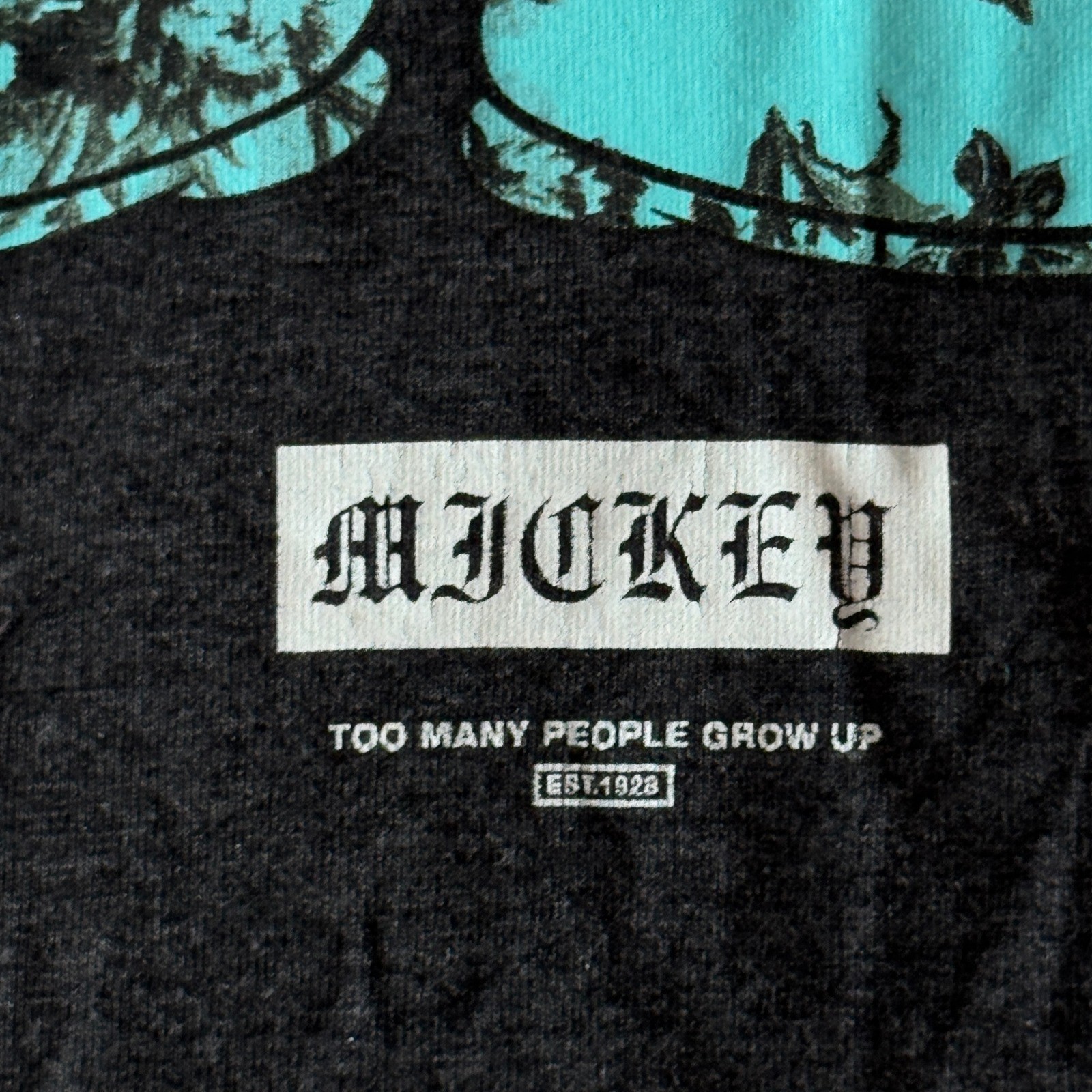 Disney Neff Mickey Mouse Long Sleeve Shirt Medium Gray Floral Graphic gallery
