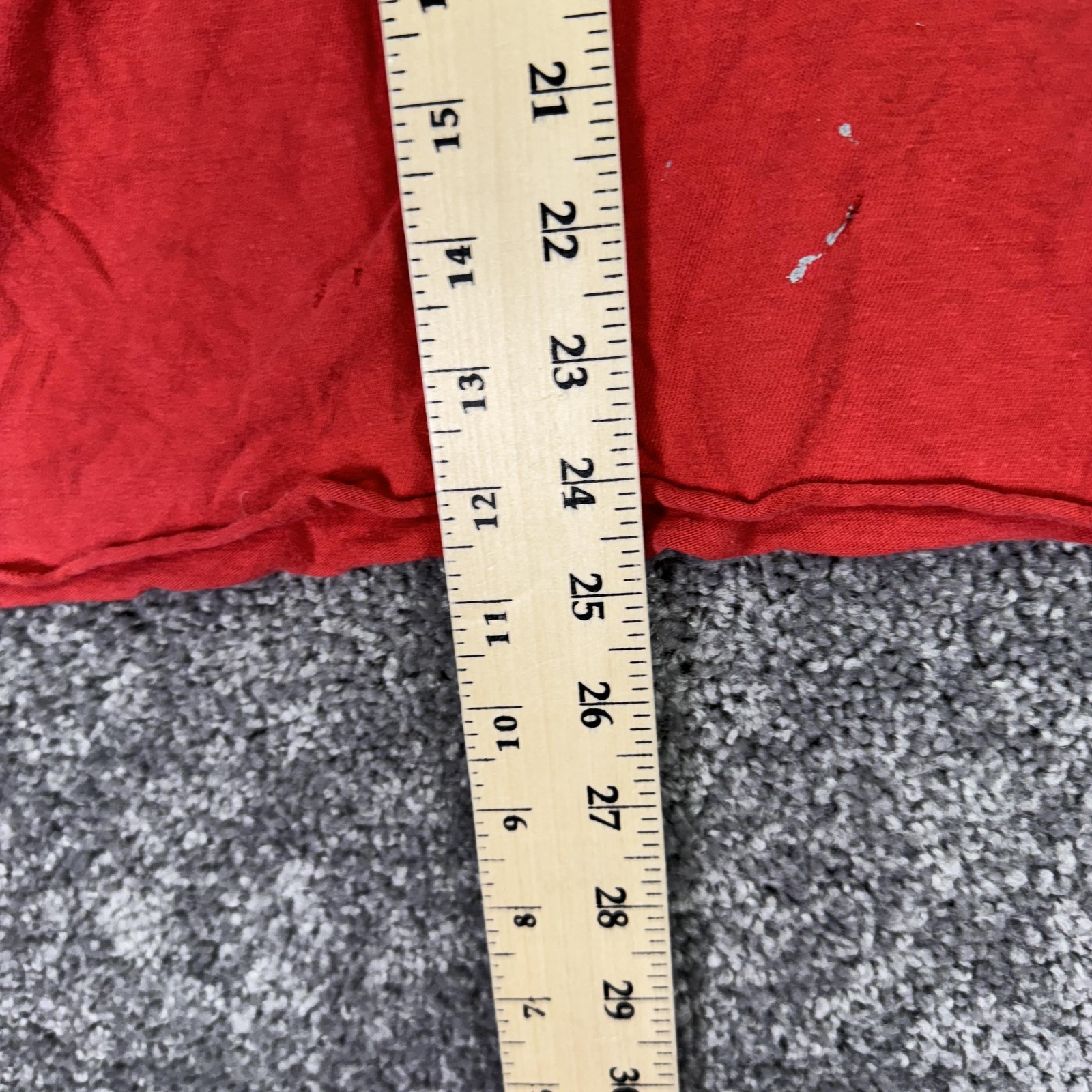 Vintage Stedman Shirt Mens Large Red Blank Distressed Tee USA Casual Workwear gallery