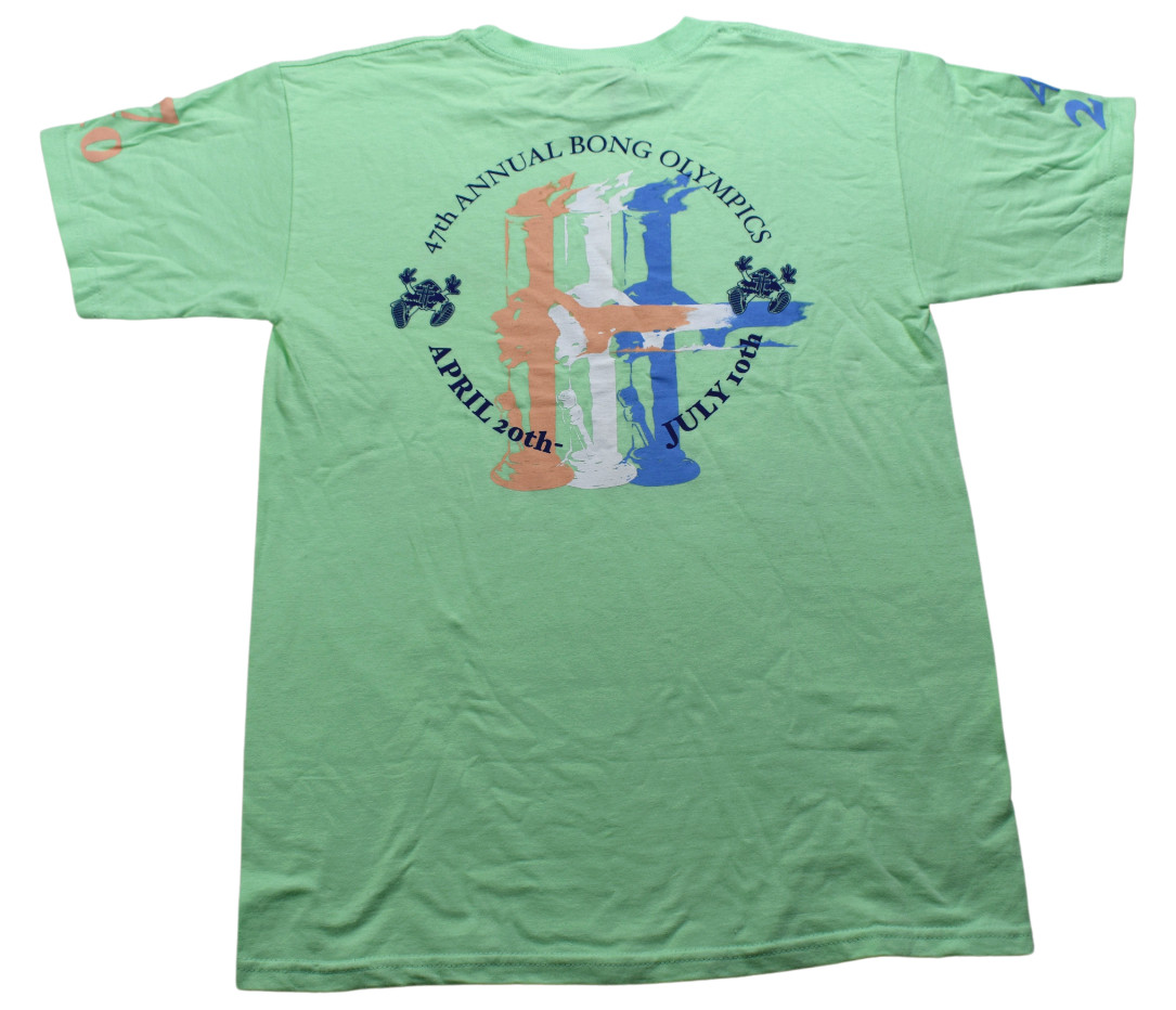 Hustle Trees LRG Mens Green 420 Bong Games Tee Shirt NWT S, M, XL, 2XL gallery