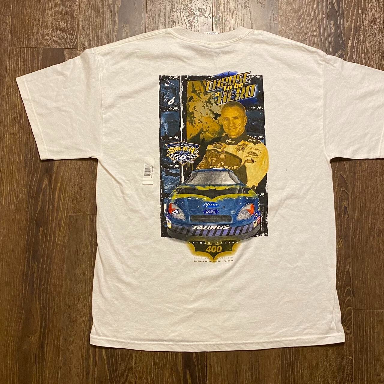 mark martin choose to be a hero batman begins 400 nascar tee Size;L gallery