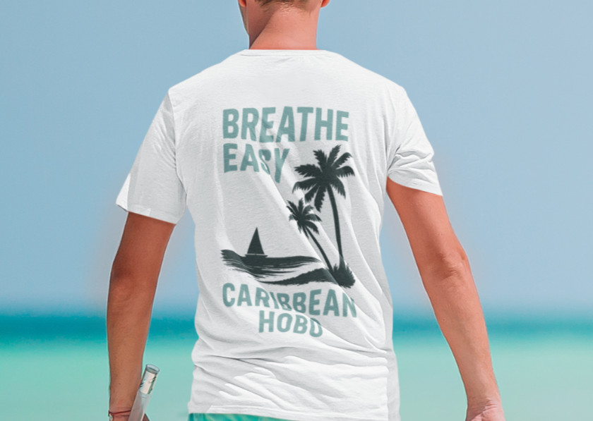 Caribbean Hobo breathe easy t-shirt Key West margaritas rum tequila island gallery