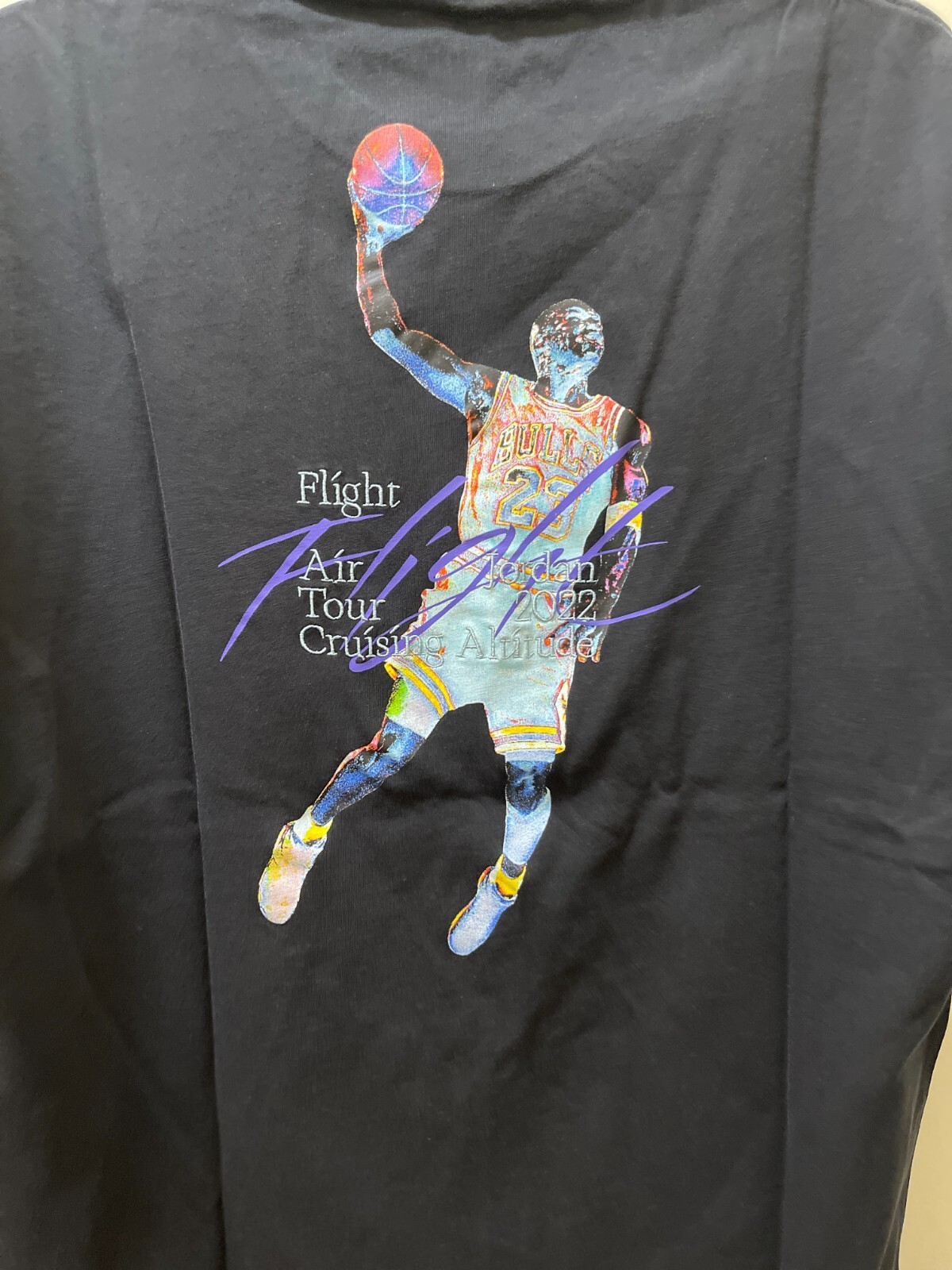 Jordan T-Shirt Men's M Black Graphic Bulls 23 Crew Short Sleeve DM1444-601 S224 gallery