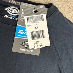 Dickies Temp-IQ Performance Cooling T-Shirt Mens Medium Navy Blue